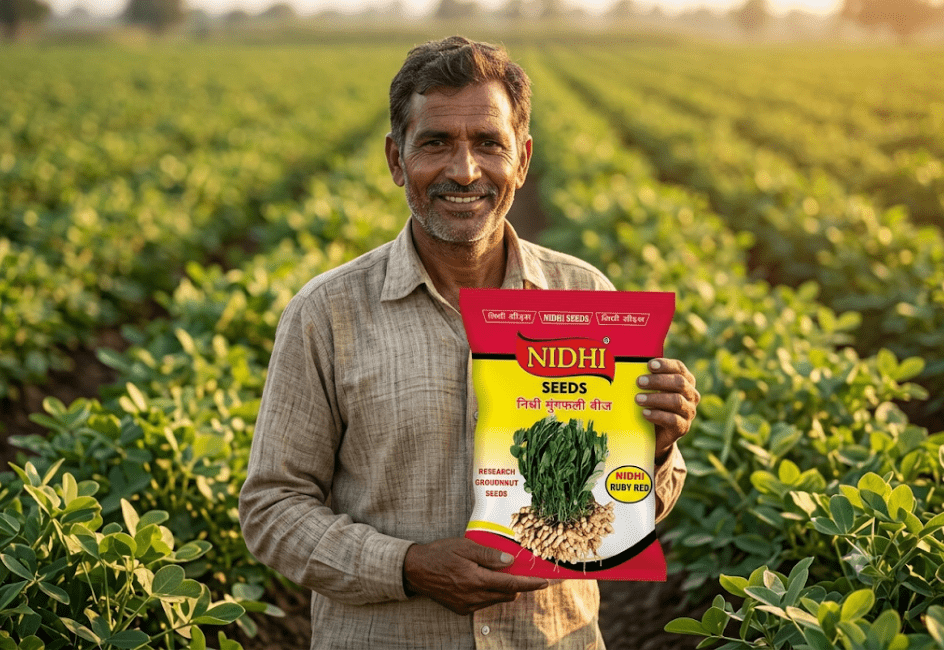 Red Groundnut NIDHI-RUBY RED– Groundnut Seeds - Nidhi Seeds